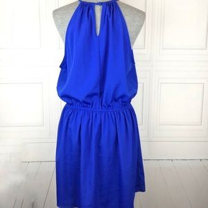 American Eagle Blue Halter Dress Small D98